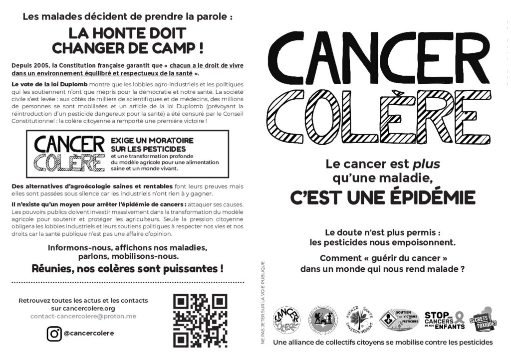 Flyer Cancer Colère